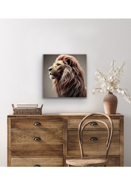 Aslan Kanvas Tablo 60 x 60 cm