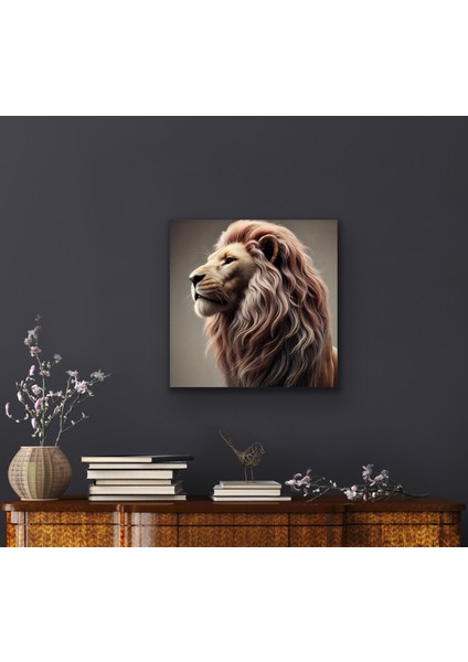 Aslan Kanvas Tablo 60 x 60 cm