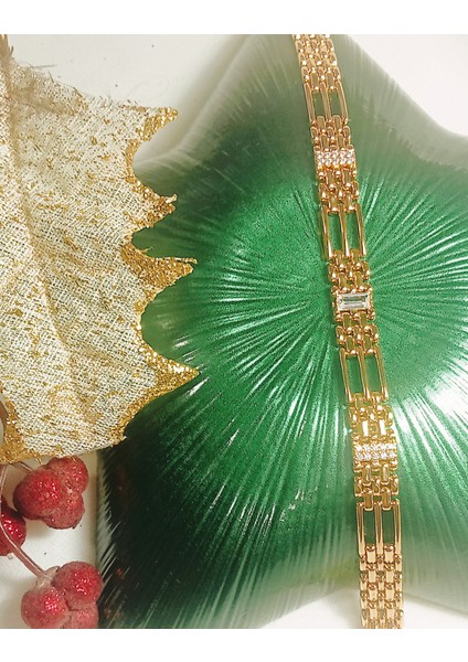 Kadın Gold Taşlı Çelik Bileklik fiyatları