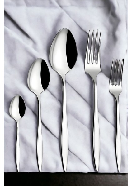 60 Parça 12 Kişilik Çelik Sivri Model Çatal Kaşık Seti Takımı fiyatları