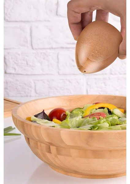 Doğal Şıklık: Bambu Tuzluk Biberlik Seti - Mutfakların Yeni Favorisi fırsatları