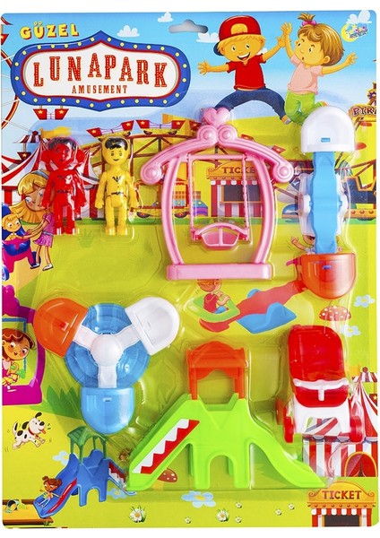 Eğlenceli Lunapark Seti-Oyun Seti