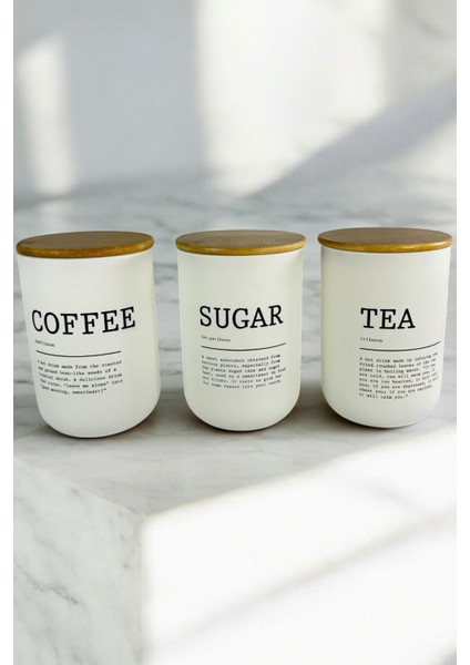 Meturas 3'lü Cam Baharatlık Seti Bambu Kapaklı - Şık ve Kullanışlı Baharat Düzeni