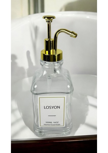 Şık ve Modern 2'li Cam Sıvı Sabunluk Seti - Mutfak ve Banyo Için Ideal fırsatları