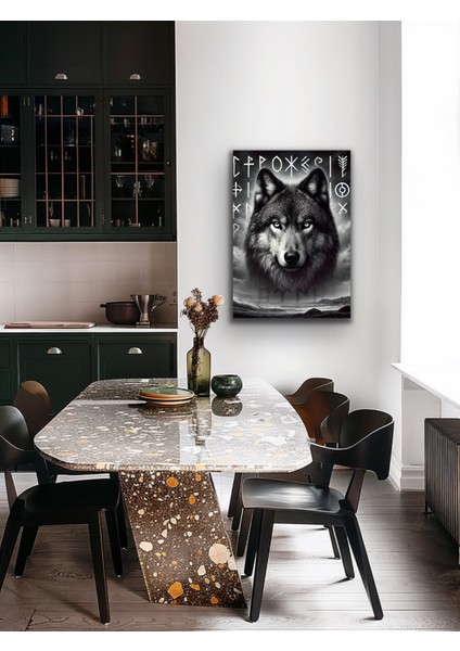 Asil Kurt Kanvas Tablo 70 x 100 cm