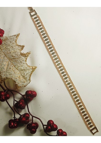 Kadın Çelik Bileklik Vip Gold