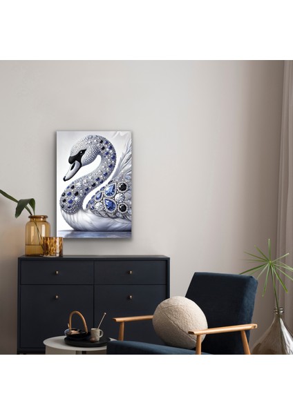 Elmaslı Kuğu Kanvas Tablo 70 x 100 cm fırsatları