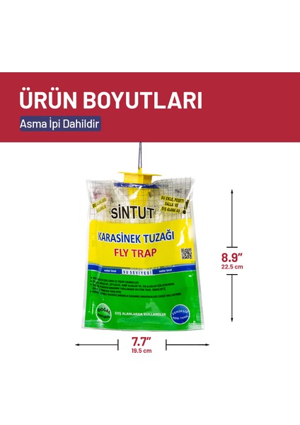 5 Adet Sintut Medium | Karasinek Tuzağı