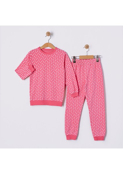 Çiçekli Çocuk Pijama Takımı 3-7 Yaş