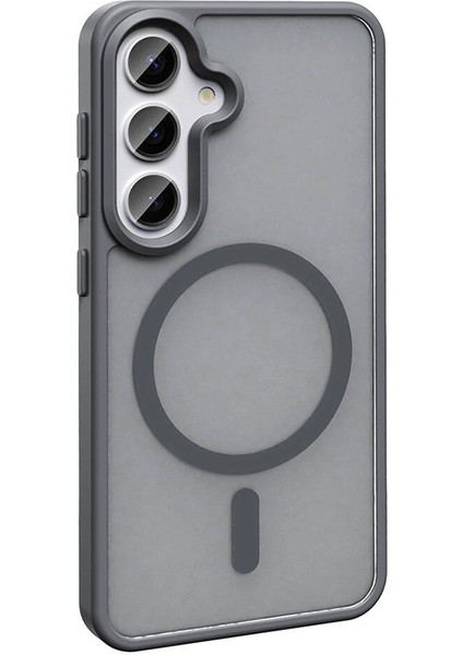 Samsung Galaxy S24 Kılıf Magsafe Şarj Özellikli Mat Arka Yüzey Vendas Sio Kapak + Hayalet Ekran Koruyucu modelleri