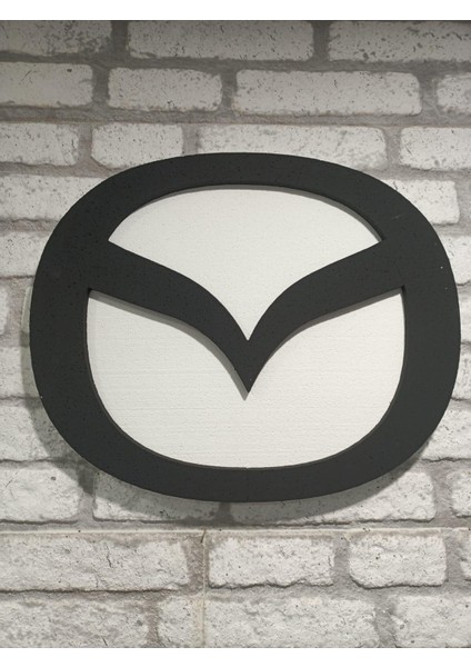 Mazda Logo 50 x 50 cm Mazda Araba Logosu | Mazda Marka Logosu | 3D Mazda Logo fiyatları