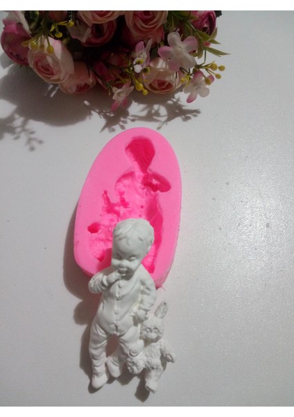 Tavşanlı Erkek Bebek Sabun ve Kokulu Taş Kalıbı