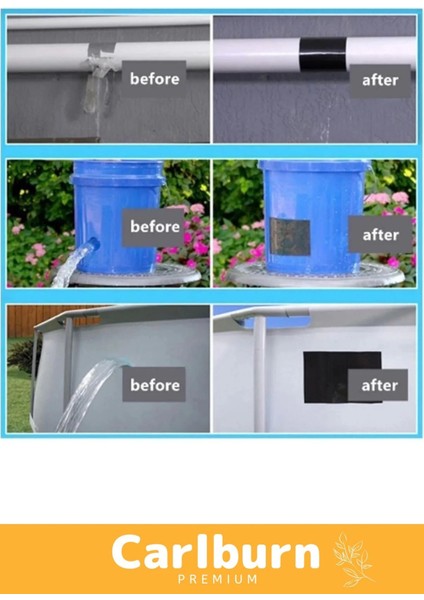 Süper Güçlü Su Geçirmez Sızdırmaz Beyaz Renk Çok Amaçlı Tamir İzolasyon Bandı 48 mm x 10 m 2 Adet fiyatları