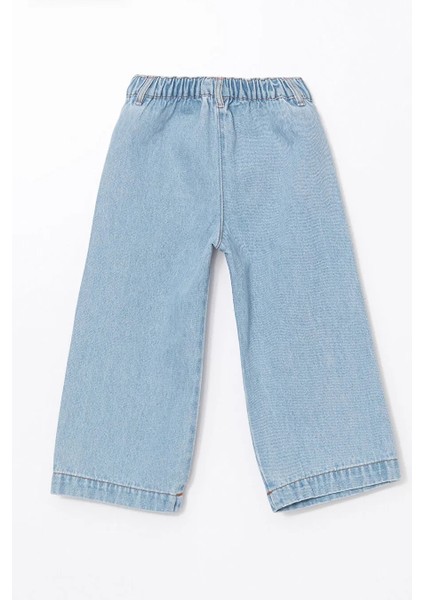 Lcw Kids Mavi Beli Lastikli Kız Çocuk Jean Pantolon T T fiyatları