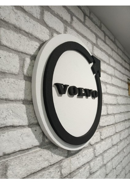 Volvo Logo 50 x 50 cm Volvo Araba Logosu | Volvo Marka Logosu | 3D Volvo Logo fiyatları