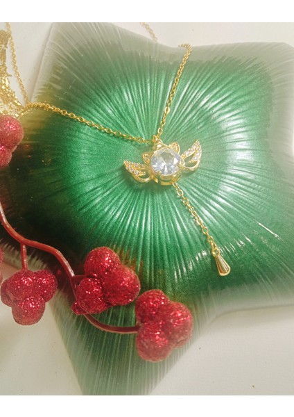 Kadın Çelik Kolye Kanatlı Melek fiyatları