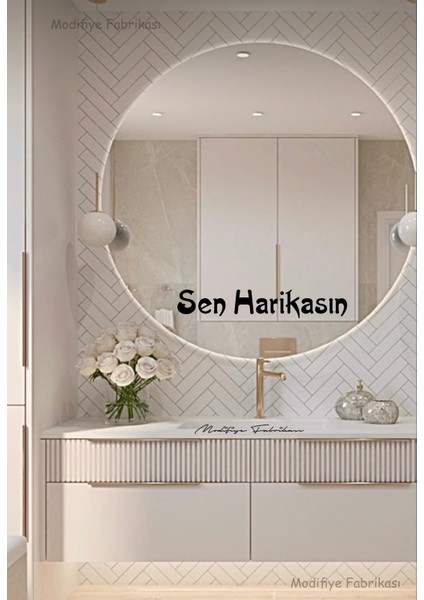 Motivasyon Sticker - Sen Harikasın Dekoratif Duvar Ayna Cam Dekor Yazı Sticker modelleri