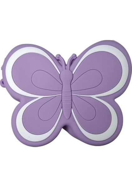 Kız Çocuk Lila Renk Kelebek Model Mini Silikon Çanta Cüzdan indirimleri