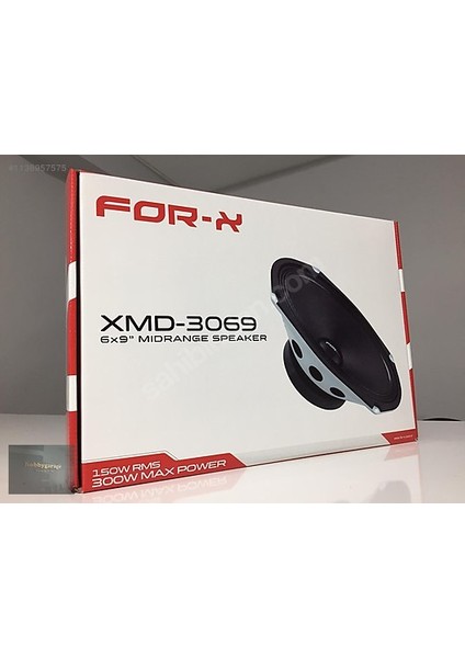 XMD-3069-ÇİFTİ 600W Max-Çifti 300W Rms-Kaliteli Profesyonel Oval Midrange Hoparlör