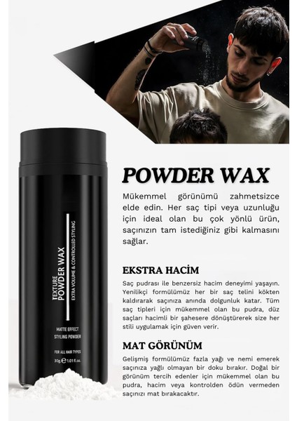 By Mia Saç Şekillendirici Pudra Wax (30g.) | Haır Stylıng Powder modelleri