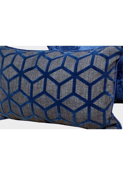 30 x 50 Geometrik Desen Lacivert Dekoratif Kırlent fiyatları