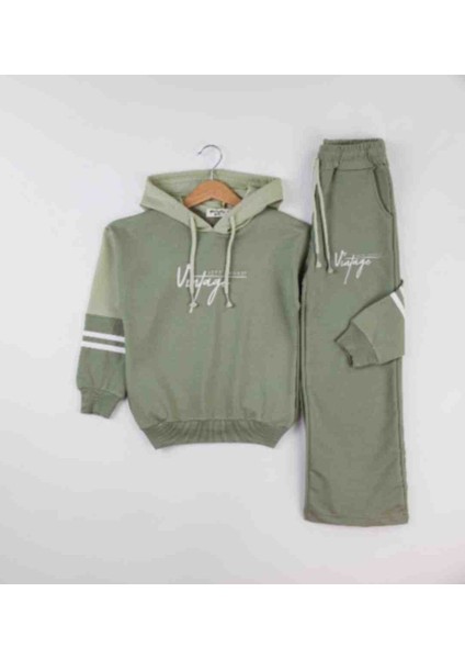Kız Çocuk Sweatshirt Ispanya Paça Eşofman Altı Takım