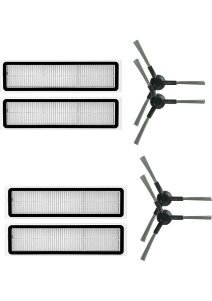 Dreame D9 Max Gen 2 Uyumlu Yedek Hepa Filtre ve Yan Fırça-8 Parça