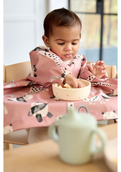 Pembe Animal Uzun Mama Önlüğü