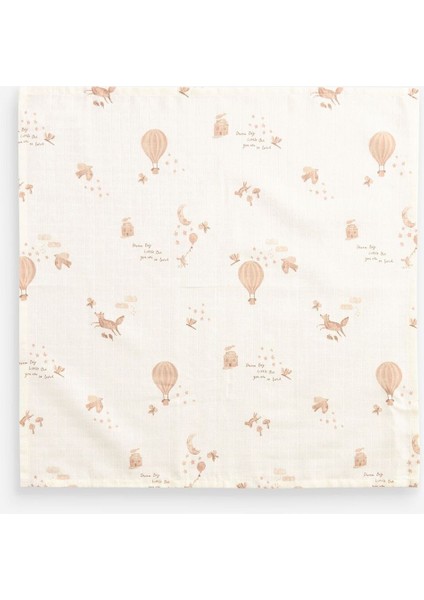 % 100 Pamuklu Sıcak Hava Balonu Desenli 4’lü Müslin Set fırsatları