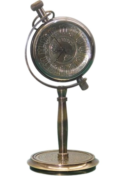 Dekoratif Pirinç Masa Üstü Saat