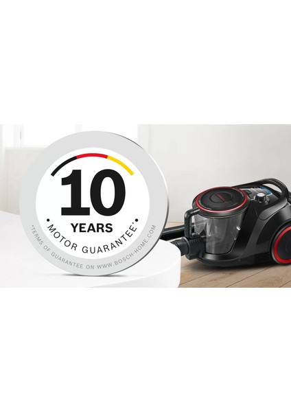 Ultra Güçlü Turbo Başlıklı Hepa Filtreli Premium Toz Torbasız Süpürge 10 Yıl Motor Garantili, Onerous Lambader Hediye