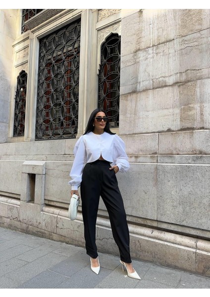 Paçası Cırtlı Pantolon - Siyah fiyatları