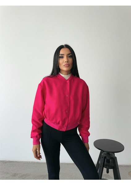 Bomber Mont Cyrus Kumaş - Fuşya indirimleri