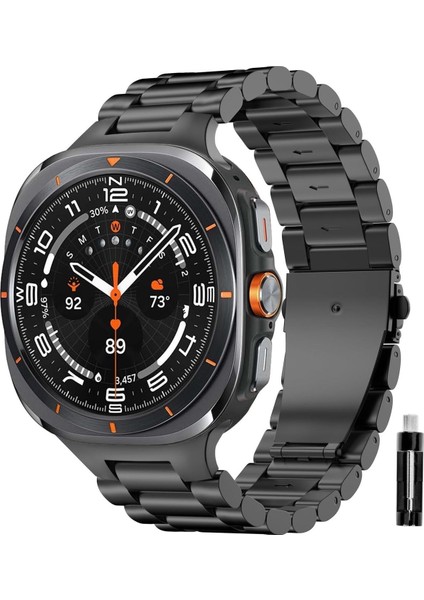Samsung Galaxy Watch 7 Ultra 47MM Uyumlu Paslanmaz Çelik Akıllı Saat Kordonu