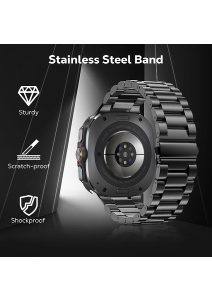 Samsung Galaxy Watch 7 Ultra 47MM Uyumlu Paslanmaz Çelik Akıllı Saat Kordonu modelleri