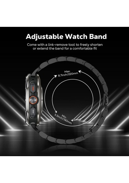 Samsung Galaxy Watch 7 Ultra 47MM Uyumlu Paslanmaz Çelik Akıllı Saat Kordonu indirimleri