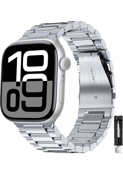Apple Watch Seri 2 3 4 5 6 7 8 Se Ultra Uyumlu 38 40 41MM Paslanmaz Çelik Akıllı Saat Kordonu