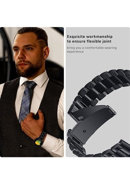 Samsung Galaxy Watch 46MM / Watch 3 45MM / Gear S3 Uyumlu 22MM Paslanmaz Çelik Akıllı Saat Kordonu modelleri