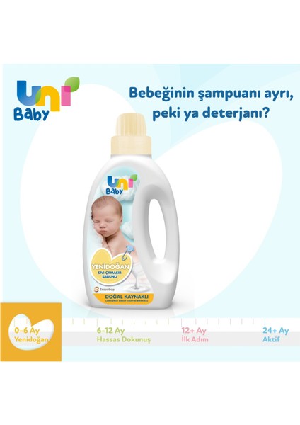 Yeni Doğan Çamaşır Deterjanı/sabunu 1500ML (Sarı) (5 Li Set)