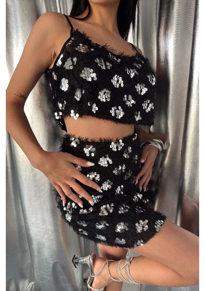 Gümüş Püskül Payet Etekli Takım fiyatları