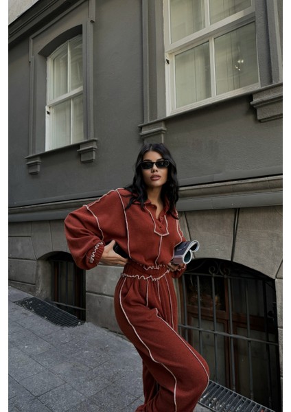 Kiremit Şönil Kumaş Biyeli Takım fiyatları