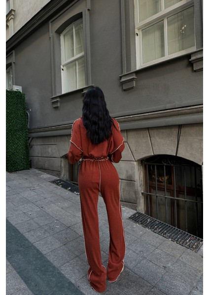 Kiremit Şönil Kumaş Biyeli Takım indirimleri