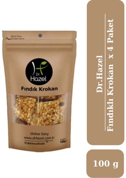 Fındıklı Krokan 100 gr x 4 Paket