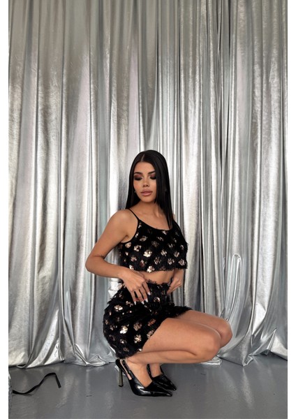 Gold Püskül Payet Etekli Takım fırsatları