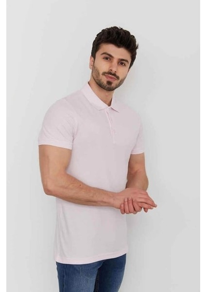 Erkek T-Shirt 4613 Pudra modelleri