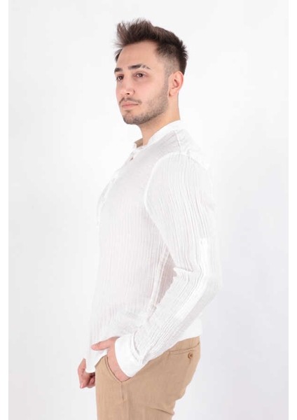 Erkek Gömlek 2025 Beyaz modelleri