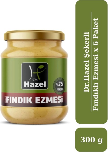 Şekerli Fındık Ezmesi 300 gr x 6 Paket