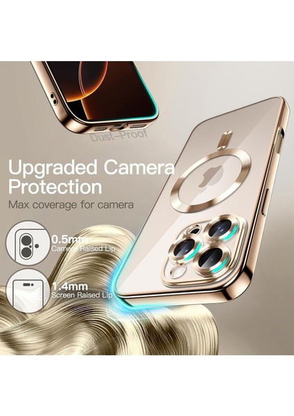 Apple iPhone 16 Pro Kılıf Magsafe Özelilkli Kamera Lens Koruma Özellikli Kilif