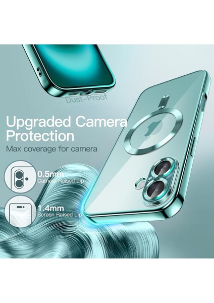 Apple iPhone 16 Kılıf Magsafe Özelilkli Kamera Lens Koruma Özellikli Kilif
