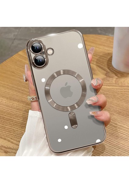Apple iPhone 16 Kılıf Magsafe Özelilkli Kamera Lens Koruma Özellikli Kilif